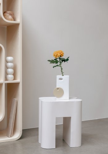 ZUIVER Bloomer vase - beige keramikk