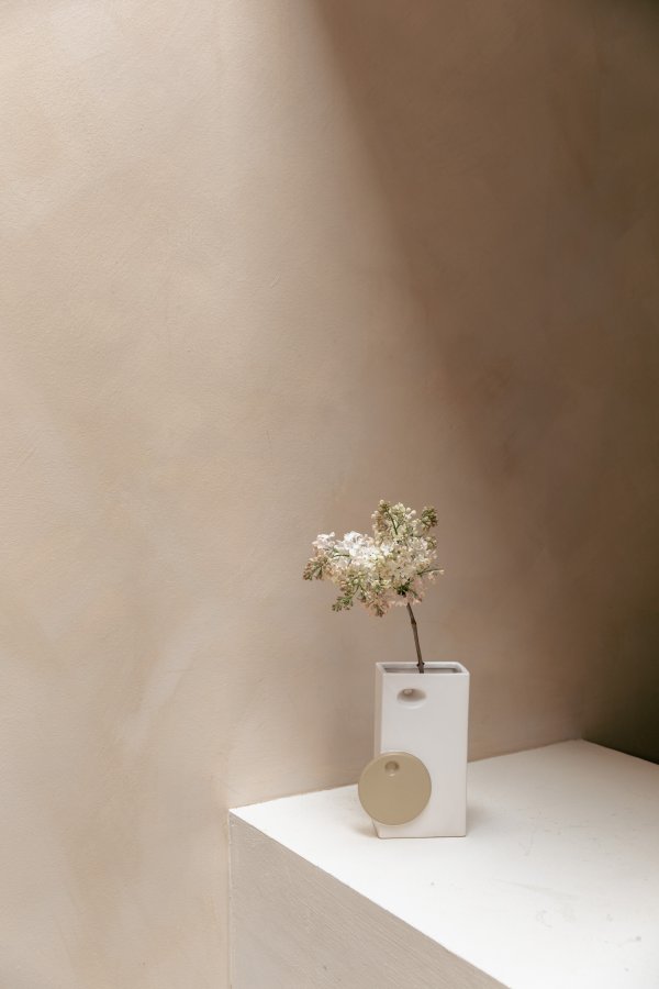 ZUIVER Bloomer vase - beige keramikk