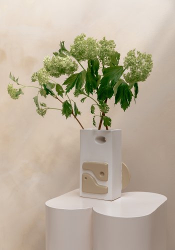 ZUIVER Bloomer vase - beige keramikk