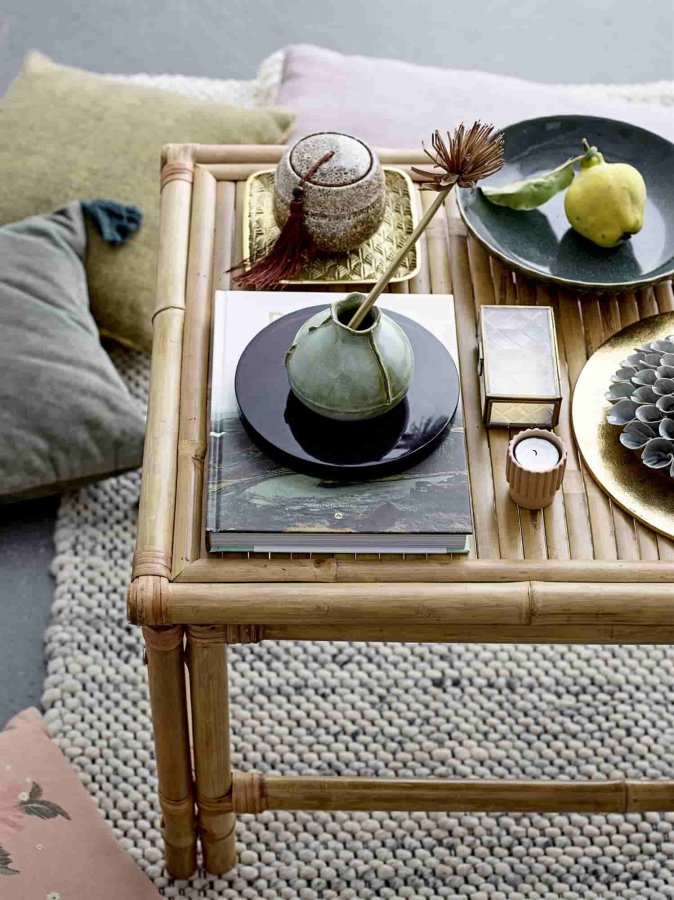 BLOOMINGVILLE Sole salongbord - naturlig bambustre, rektangulrt 