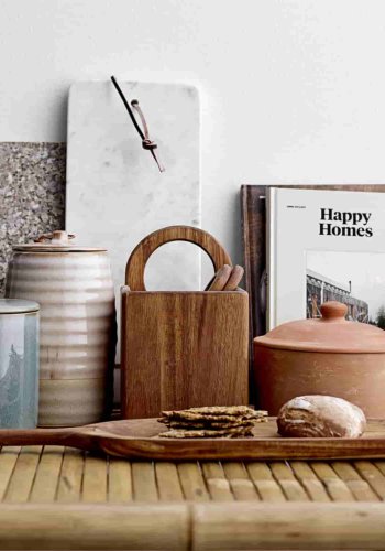 BLOOMINGVILLE Sole salongbord - naturlig bambustre, rektangulrt 