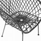 BLOOMINGVILLE loungestol - sort rattan/metal, m. armln 