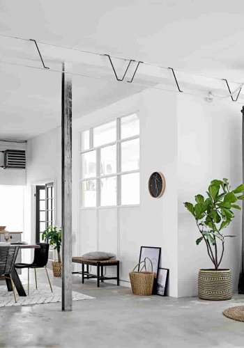 BLOOMINGVILLE Teppich - weiße Baumwolle, rechteckig (300x200)