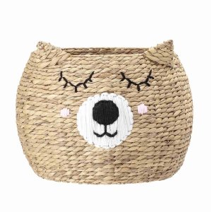 BLOOMINGVILLE MINI kurv - natur flettet vandhyacint, rund ( 50)