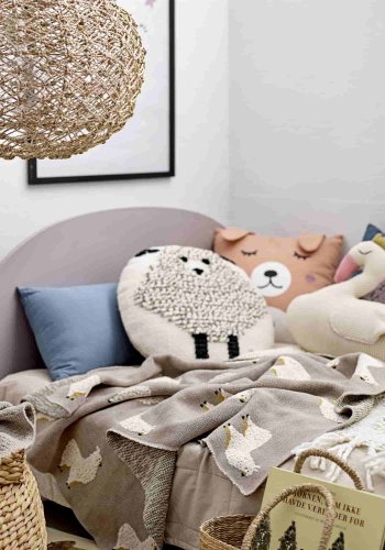 BLOOMINGVILLE MINI kurv - natur flettet vandhyacint, rund ( 50)