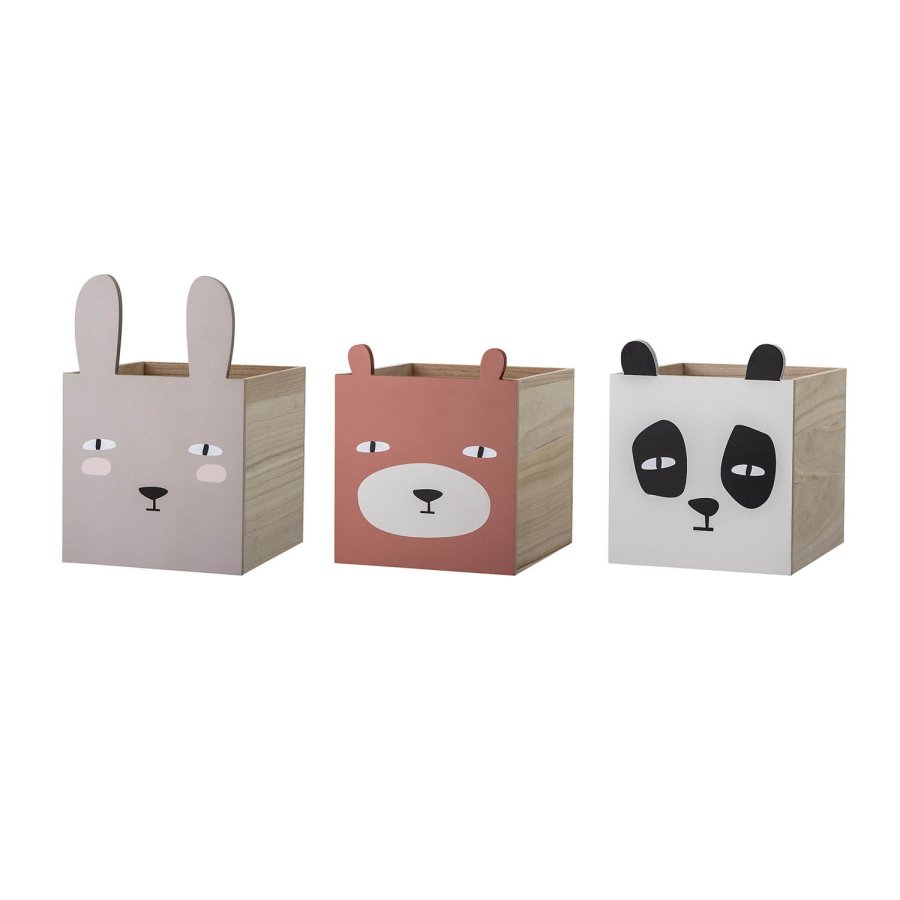 BLOOMINGVILLE MINI bogreol m. 3 skuffer - gr kejsertr 