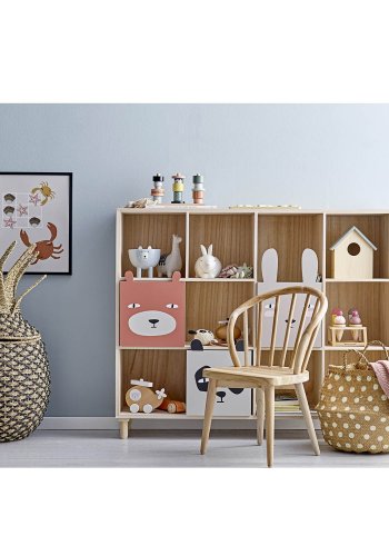 BLOOMINGVILLE MINI bogreol m. 3 skuffer - gr kejsertr 