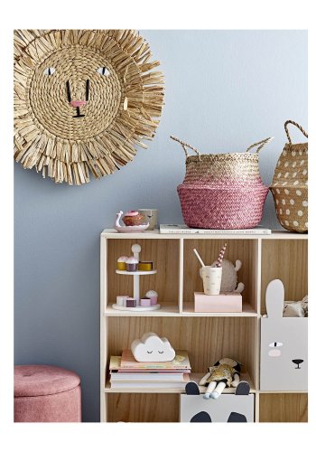 BLOOMINGVILLE MINI bogreol m. 3 skuffer - gr kejsertr 