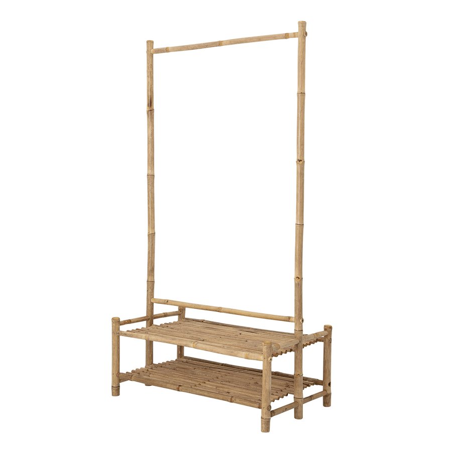 BLOOMINGVILLE MINI Kleiderständer, mit Ablagen – natürlicher Bambus