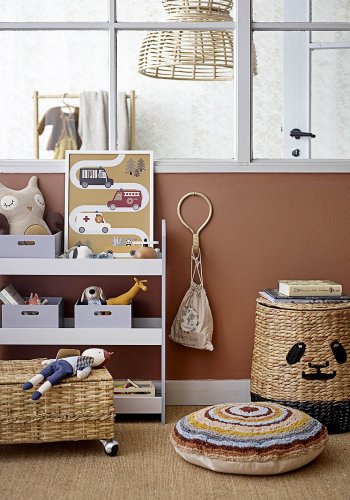 BLOOMINGVILLE MINI Kleiderständer, mit Ablagen – natürlicher Bambus