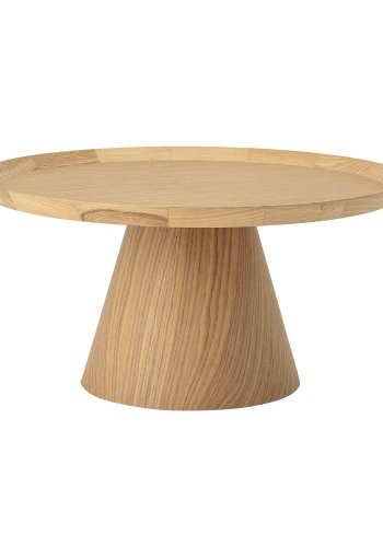 BLOOMINGVILLE runder Couchtisch Luana – natürliches Eichenfurnier und Eiche (74)
