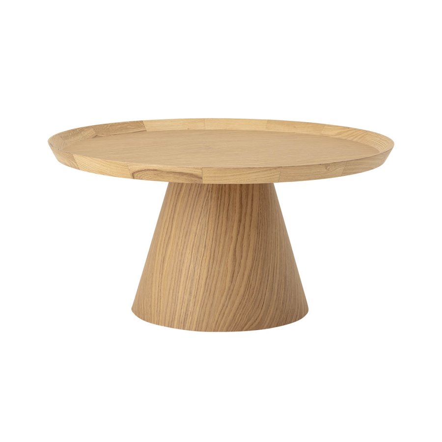 BLOOMINGVILLE runder Couchtisch Luana – natürliches Eichenfurnier und Eiche (74)