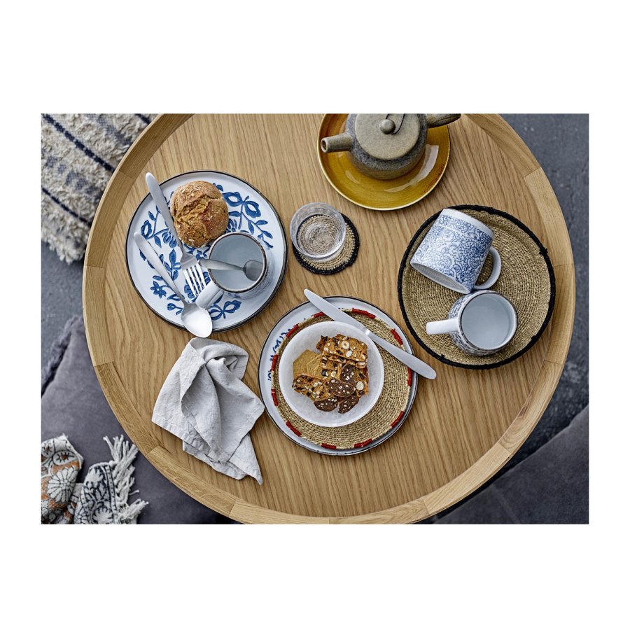 BLOOMINGVILLE runder Couchtisch Luana – natürliches Eichenfurnier und Eiche (74)