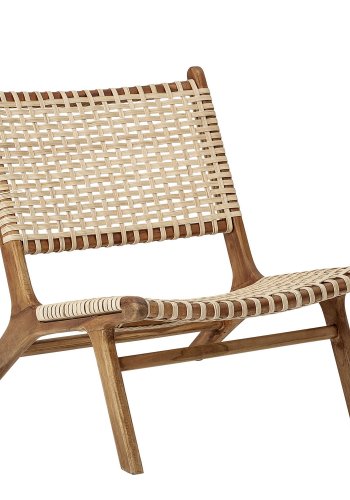 BLOOMINGVILLE Keila loungestol - natur rattan og teaktr 