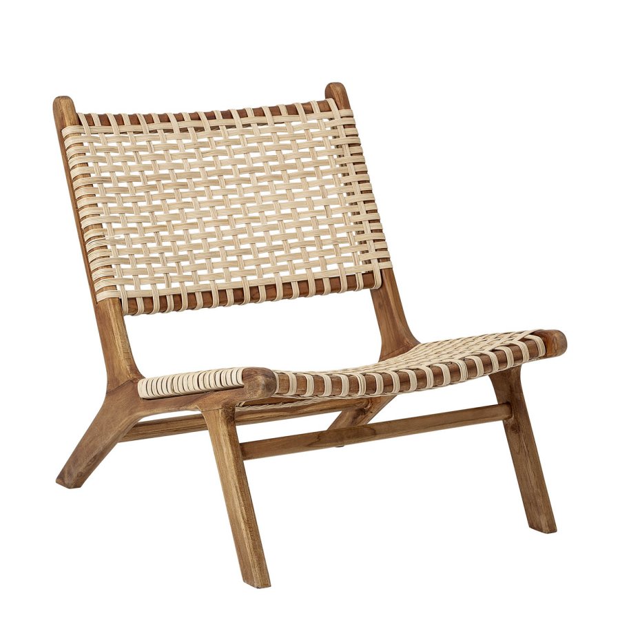 BLOOMINGVILLE Keila loungestol - natur rattan og teaktr 