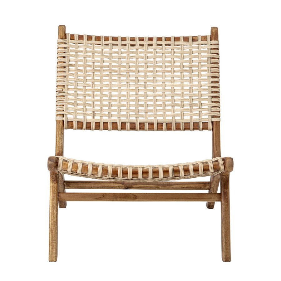 BLOOMINGVILLE Keila loungestol - natur rattan og teaktr 