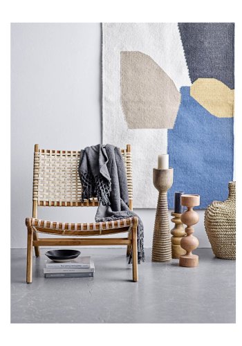 BLOOMINGVILLE Keila loungestol - natur rattan og teaktr 