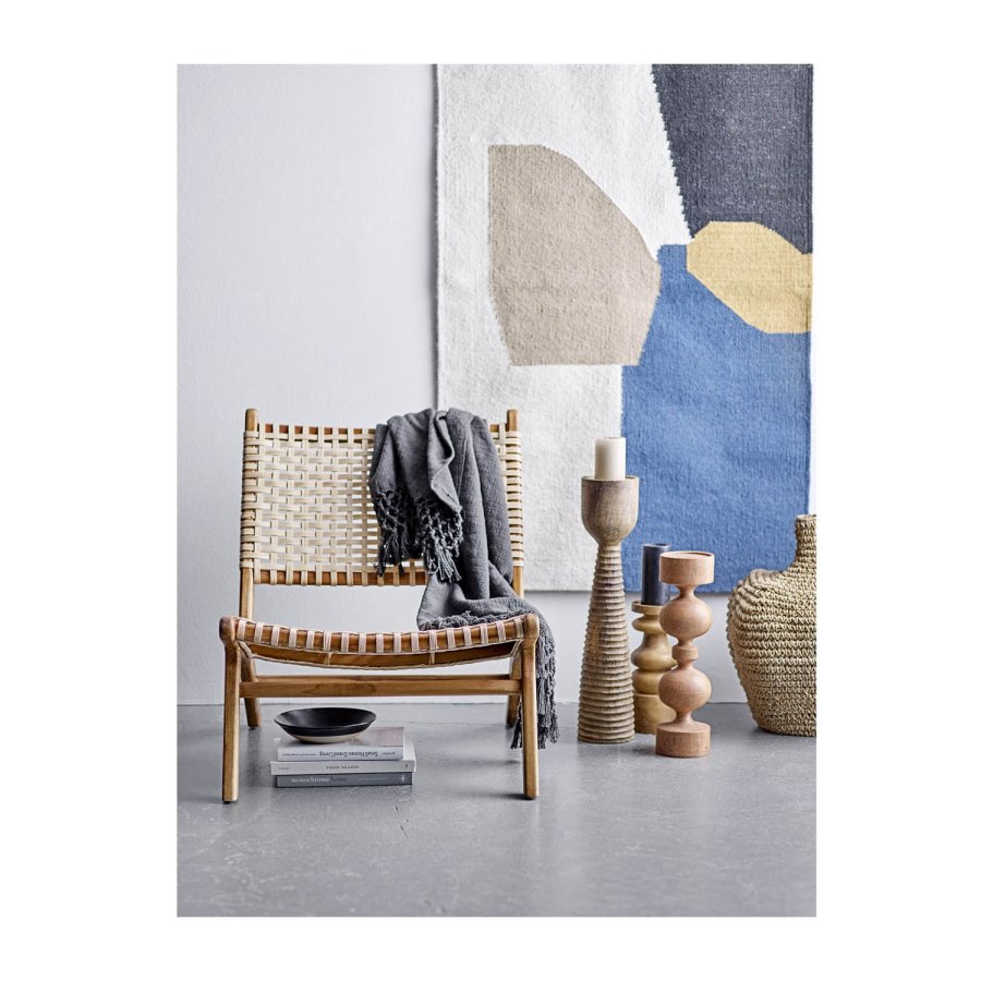 BLOOMINGVILLE Keila loungestol - natur rattan og teaktr 