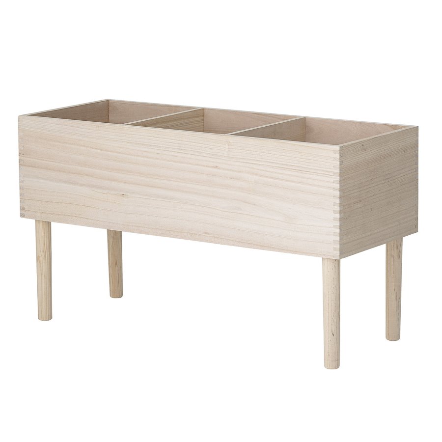 BLOOMINGVILLE Douve Buchständer – natürliches Paulownia-Holz (H: 50 cm x 35 cm x cm)