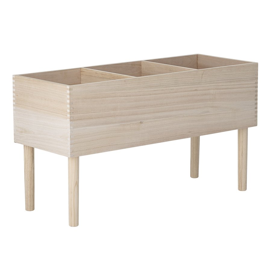 BLOOMINGVILLE Douve Buchständer – natürliches Paulownia-Holz (H: 50 cm x 35 cm x cm)