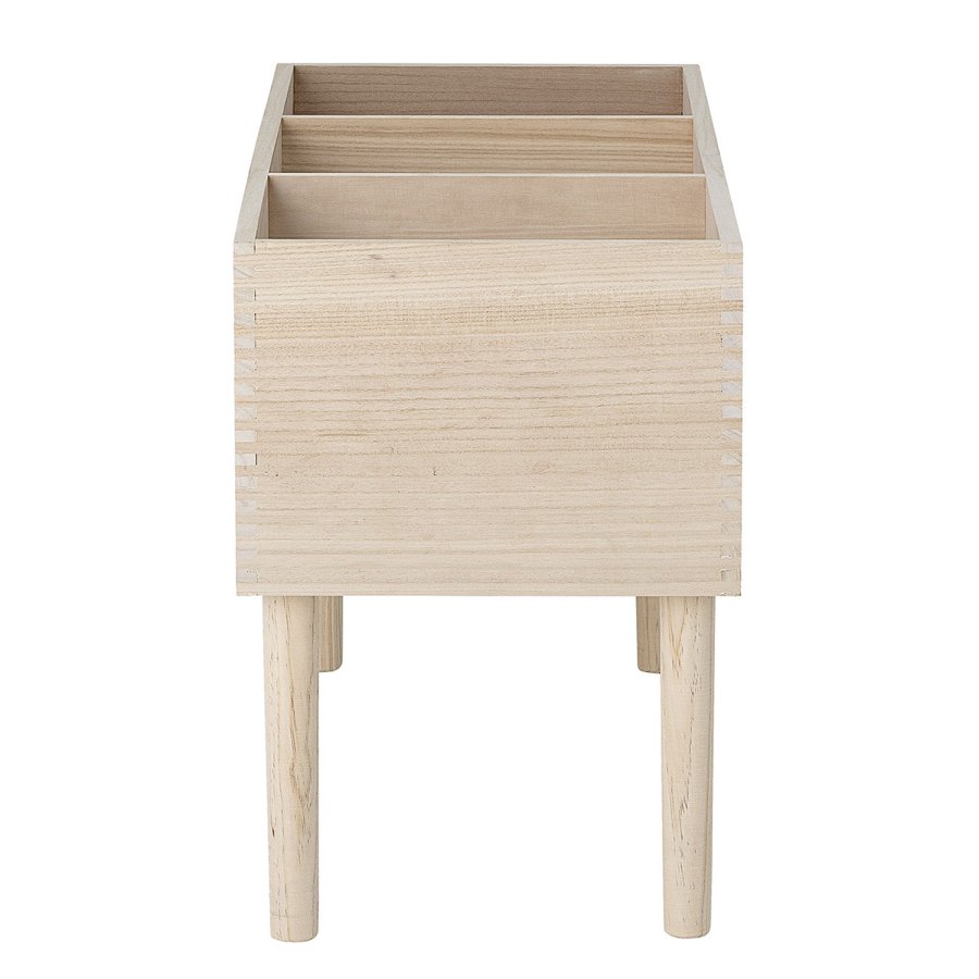 BLOOMINGVILLE Douve Buchständer – natürliches Paulownia-Holz (H: 50 cm x 35 cm x cm)