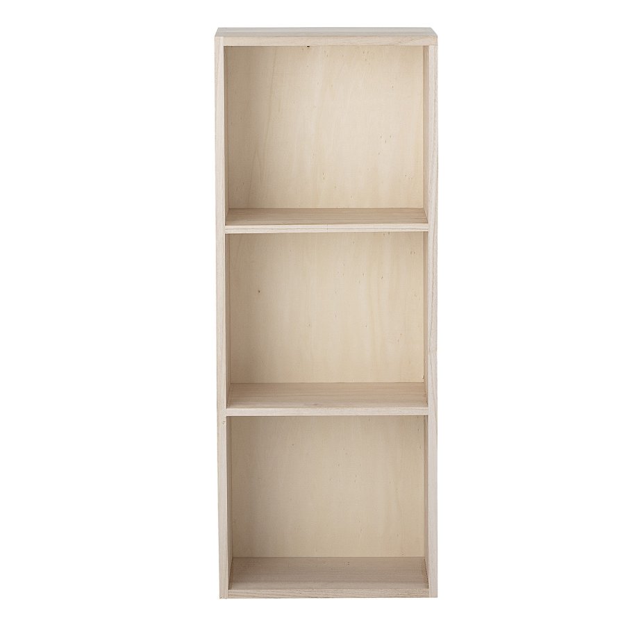 BLOOMINGVILLE Douve Buchständer – natürliches Paulownia-Holz (H: 50 cm x 35 cm x cm)