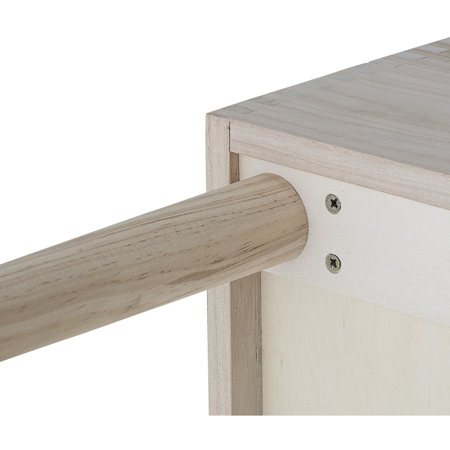 BLOOMINGVILLE Douve Buchständer – natürliches Paulownia-Holz (H: 50 cm x 35 cm x cm)