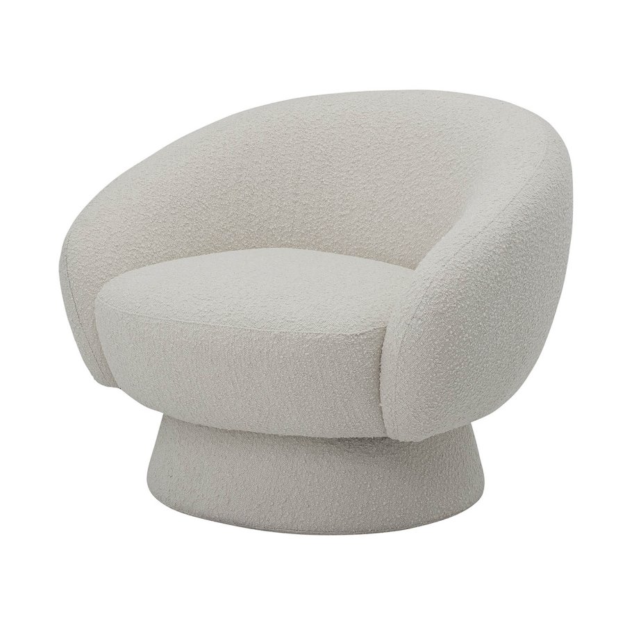 BLOOMINGVILLE Ted Loungesessel, mit Armlehnen – weißes Polyester