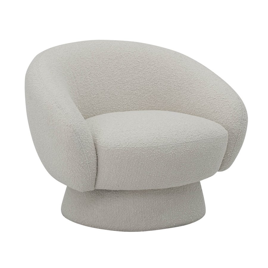 BLOOMINGVILLE Ted Loungesessel, mit Armlehnen – weißes Polyester