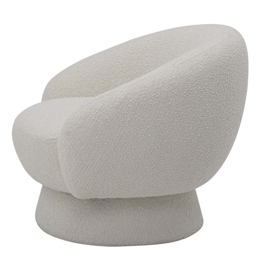 BLOOMINGVILLE Ted Loungesessel, mit Armlehnen – weißes Polyester