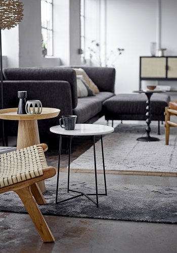 BLOOMINGVILLE Anka Beistelltisch – schwarzes Aluminium