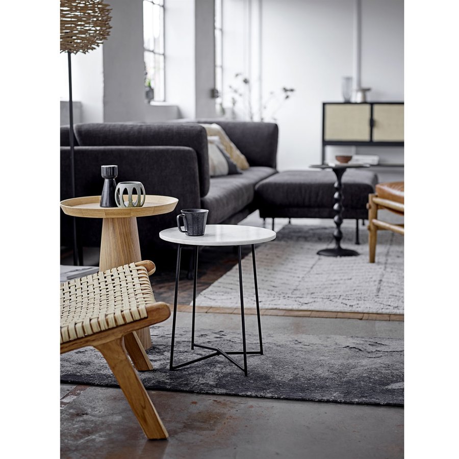 BLOOMINGVILLE Anka Beistelltisch – schwarzes Aluminium