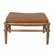 BLOOMINGVILLE Aysia Hocker - Naturleder und natürliches Mangoholz