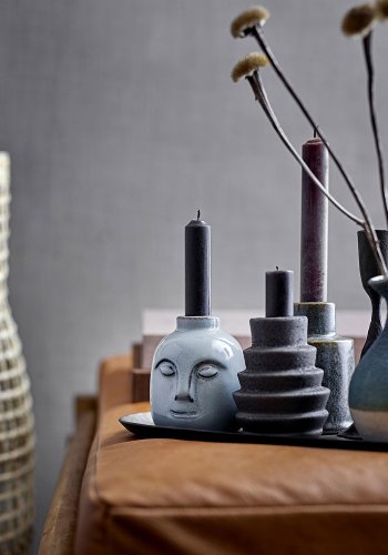 BLOOMINGVILLE Aysia Hocker - Naturleder und natürliches Mangoholz