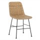 BLOOMINGVILLE Kitty spisebordsstol - natur rattan og jern