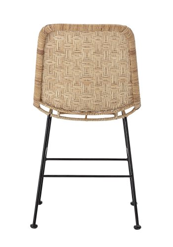 BLOOMINGVILLE Kitty spisebordsstol - natur rattan og jern