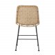 BLOOMINGVILLE Kitty spisebordsstol - natur rattan og jern