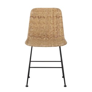 BLOOMINGVILLE Kitty spisebordsstol - natur rattan og jern