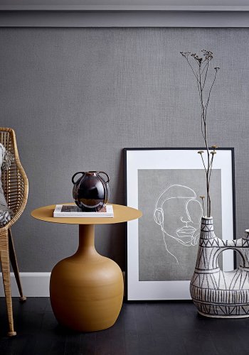 BLOOMINGVILLE Ayah Beistelltisch – gelbes Metall