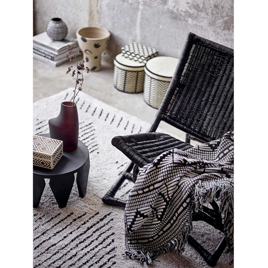 BLOOMINGVILLE Baz lenestol, sammenleggbar - sort rotting