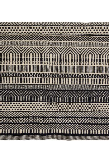 BLOOMINGVILLE Joob golvmatta - svart ull (180x120)