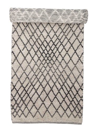 BLOOMINGVILLE Kaya golvmatta - gr ull (250x80)