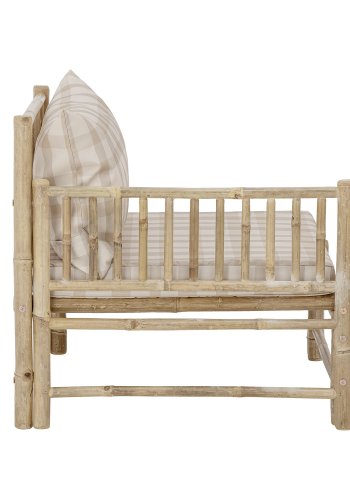 BLOOMINGVILLE Corfu utendrs modulsofa, venstre hjrne - polyester og naturlig bambus