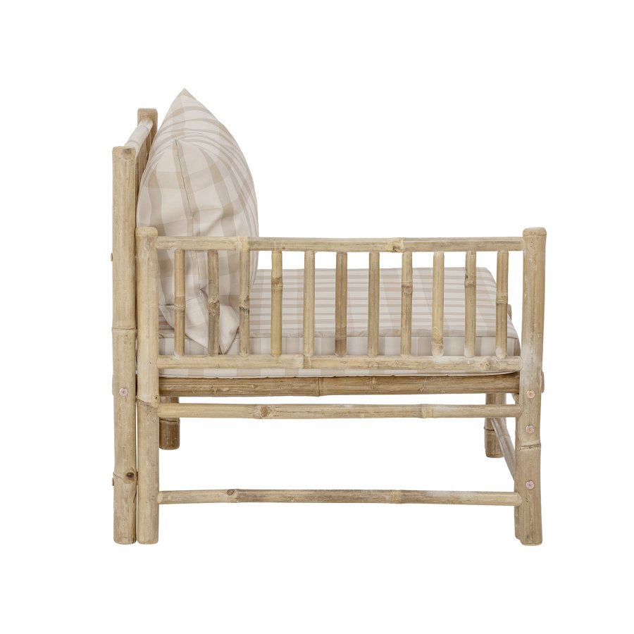 BLOOMINGVILLE Corfu utendrs modulsofa, venstre hjrne - polyester og naturlig bambus