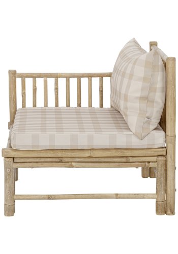 BLOOMINGVILLE Corfu utendrs modulsofa, venstre hjrne - polyester og naturlig bambus