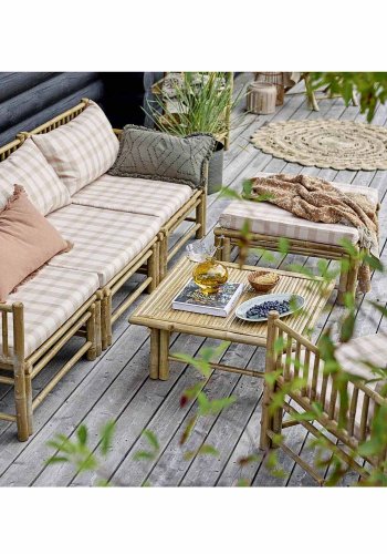 BLOOMINGVILLE Korfu udendrs modul puf - polyester og natur bambus