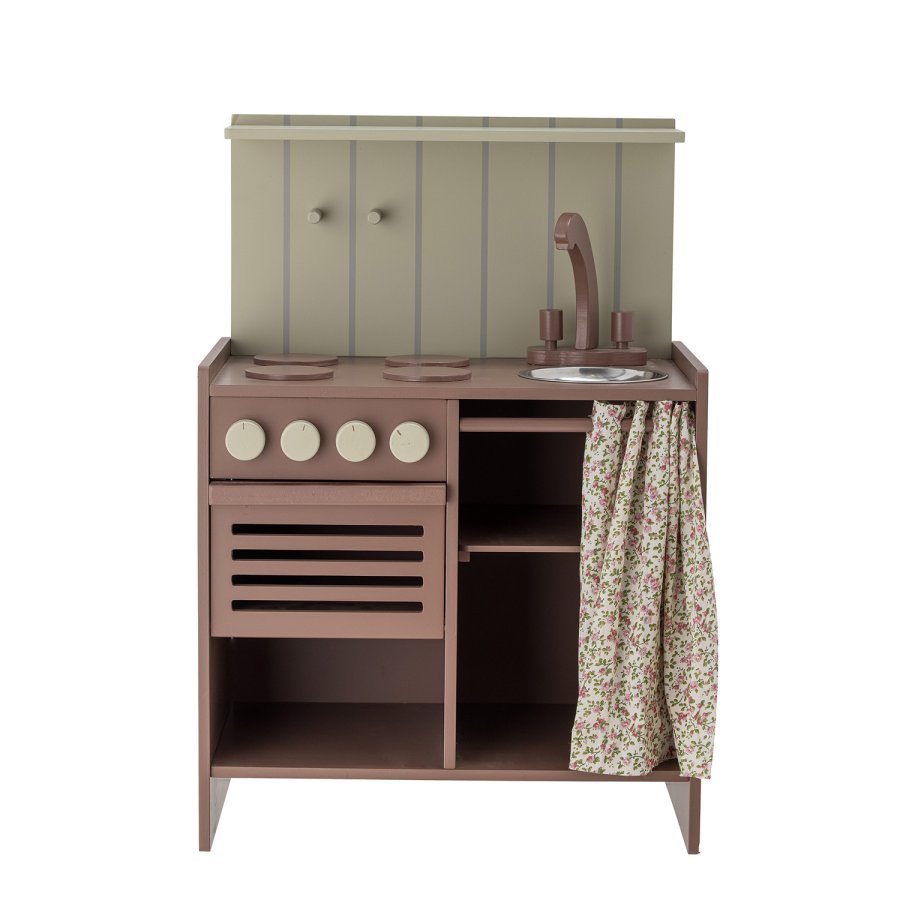 BLOOMINGVILLE MINI Pippi miniovn - brun MDF og lotustre (40x26)