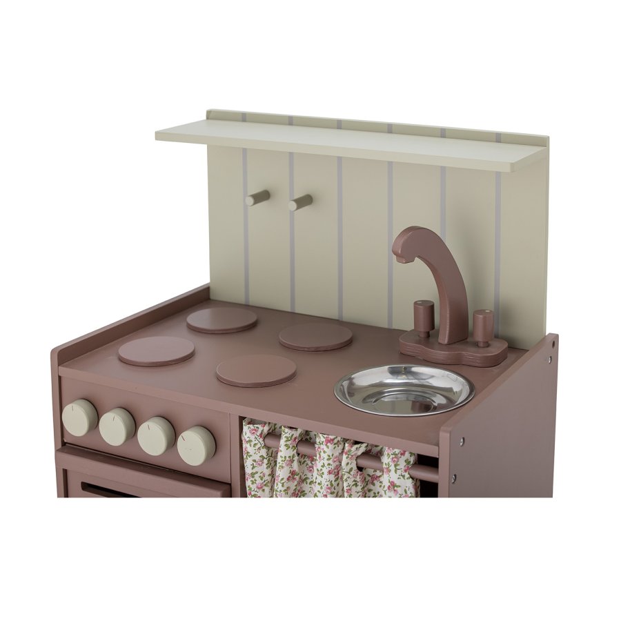 BLOOMINGVILLE MINI Pippi miniovn - brun MDF og lotustre (40x26)