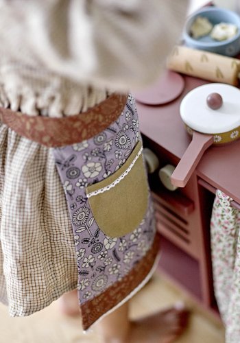 BLOOMINGVILLE MINI Pippi miniovn - brun MDF og lotustre (40x26)