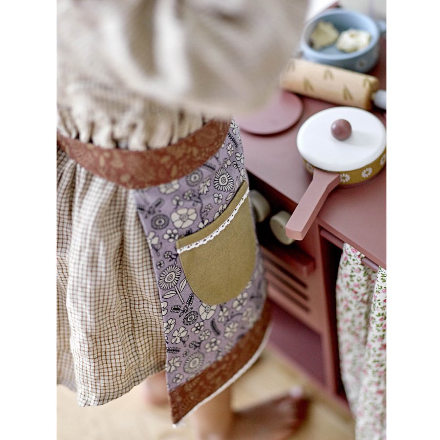 BLOOMINGVILLE MINI Pippi miniovn - brun MDF og lotustre (40x26)